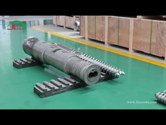 65-132 پیچ و بشکه دوگانه مخروطی برای لوله های PVC Granulation