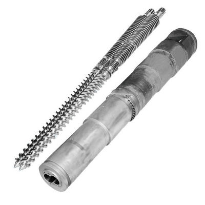 quality جفت دو فلزی Extruder مخروط دو پیچ بشکه Sjz 65 132 38CrMoAlA factory